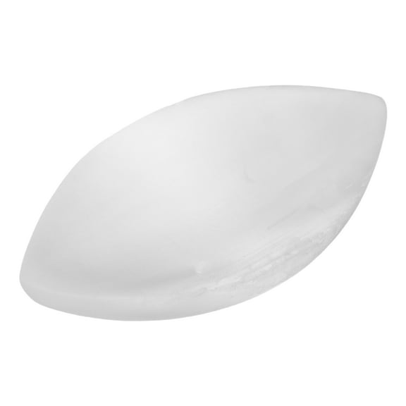 Hemoton Leaf Shape Bowls Crystal Gemstone Holder Rock Display Dish Charging Plate Jewelry Decorative Gypsum Ornament For Stone Trinket Earring Ring