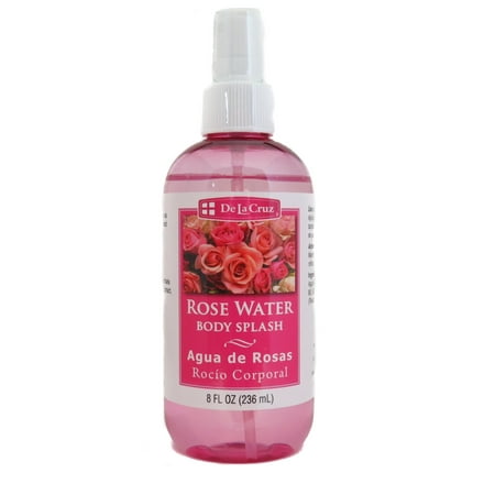 DLC Rose Water Splash Spray De La Cruz, 8oz (Rose Water Best Brand)