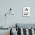 thumbnail image 5 of Stupell Industries Keep Calm and Hunker Down Stay Home Sign Framed Wall Art Design by Lettered and Lined, 11" x 14", Gray Framed, 5 of 5