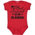 thumbnail image 3 of Inktastic My Best Friend is My Glamma with Hearts Boys or Girls Baby Bodysuit, 3 of 5