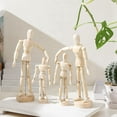 thumbnail image 2 of LEEYNEER 6 Pcs Mannequin Modèle en Bois avec Support Flexible Articulé, 2 of 6