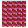 thumbnail image 3 of Ambesonne Roses Shower Curtain, Dotted Colorful Floral Image, 69"Wx84"L, Multicolor, 3 of 3