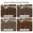thumbnail image 7 of ODIKA 4'x6' Washable Area Rug Throw Decorative Tan Repeating Grey Beige Bathroom Foyer European for Home Office, Under Desk, Non-Slip Chair-Friendly, Flatwoven, 7 of 7