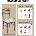 thumbnail image 3 of Stretch Dining Chair Seat Covers Set of 4, Removable Washable Chair Covers Seat Slipcovers, Blue Coral Starfish Chair Protector Dust-proof Chair Cover Seat for Kitchen/Office Decor, 3 of 6
