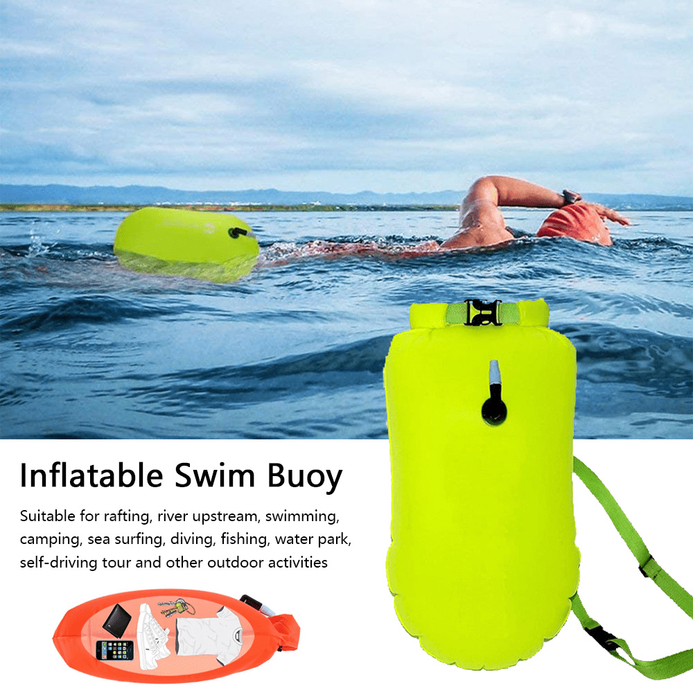 Outdoor Safety Swimming Buoy Adult Tow Float 15L, Triathletes Open ...