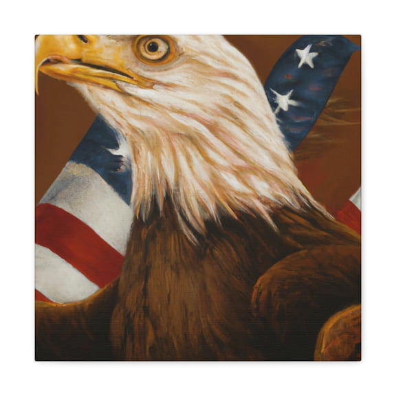 Bald Eagle's Majestic Flight - Canvas