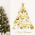 thumbnail image 5 of Fwttom Christmas Window Clings, Golden Christmas Tree Window Decoration, Window Stickers Large Christmas Happy English Wall Stickers Wallpaper, 5 of 5