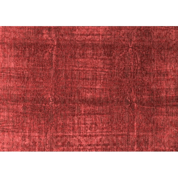 Ahgly Company Machine Washable Indoor Rectangle Oriental Red Modern Area Rugs, 7' x 9'