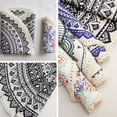 thumbnail image 5 of FNNMNNR New! Bohemian  Rugs Non-Slip Boho Mandala Tassels Woven Cotton Circle Mat for Home Kitchen Living Room Bedroom Bathroom Decor Carpet 23.6in, 5 of 10