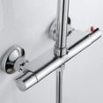 thumbnail image 1 of Mezclador termostático de ducha 2 salidas Grifo monomando antiescaldado de latón cromado alto y bajo para bañera de baño, 1 of 5