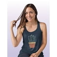 thumbnail image 2 of Punny Plant Iv Racerback Tank Women -June Erica Vess Designs, Female XX-Large, 2 of 4