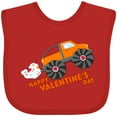 thumbnail image 3 of Inktastic Happy Valentine's Day-monster truck Boys or Girls Baby Bib, 3 of 4