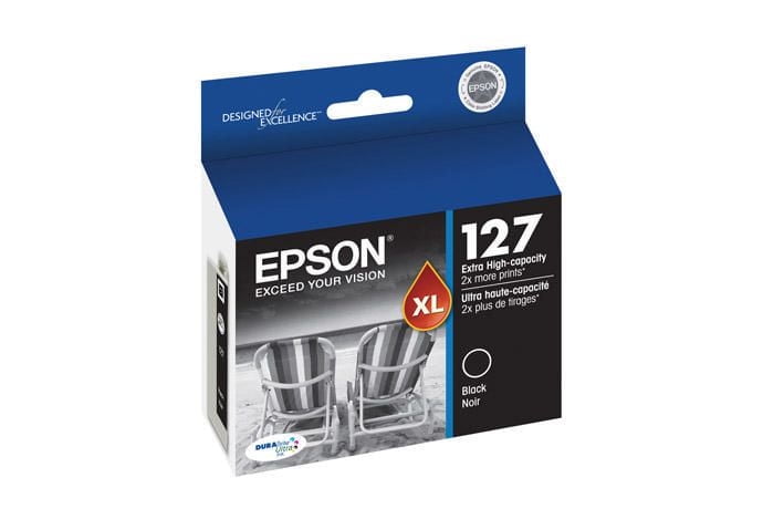 Epson 127 (T127120) Black Ink Cartridge, Extra High-Capacity