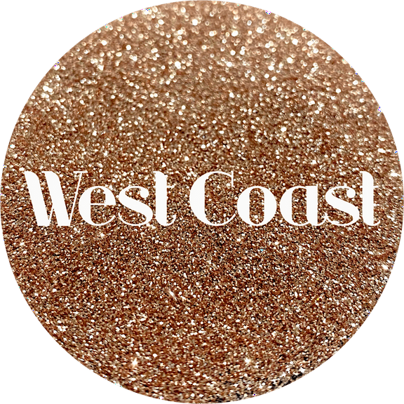 Glitter Heart Co. - High Quality Polyester Glitter - 2oz  Bag - West Coast - Metallic Gold Fine
