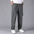 thumbnail image 2 of Rrunsv Cargo Pants for Men Mens Cargo Pants Casual Joggers Pants Cotton Loose Straight Sweatpants GY1,XXXXXL, 2 of 5