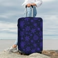 thumbnail image 7 of Fuzoiu purple flower Snowflake Print Suitcase Cover,Washable Luggage Covers for Suitcase,Elastic Luggage Protector Cover,Scratch Resistant Travel Suitcase Covers-Medium, 7 of 7