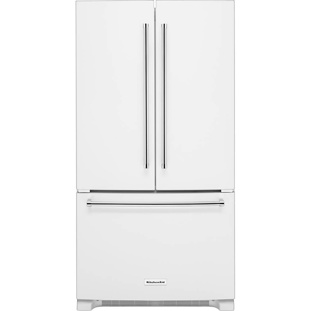KitchenAid KRFC300EWH 20 Cu. Ft. White CounterDepth French Door Refrigerator