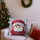 thumbnail image 4 of Fundas de almohada navideñas de 45 x 45 cm | Fundas decorativas de algodón suave con cremallera oculta para sofá, cama y sala de estar. Decoración navideña., 4 of 7