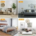 thumbnail image 5 of Elevadores de muebles de metal modernos - Altura ajustable - Almohadilla antideslizante - Paquete de 2, plateado, 5 of 5