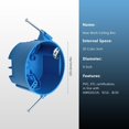 thumbnail image 4 of Caja eléctrica de techo XGYA 1-Gang New Work Round Blue, 4 of 6
