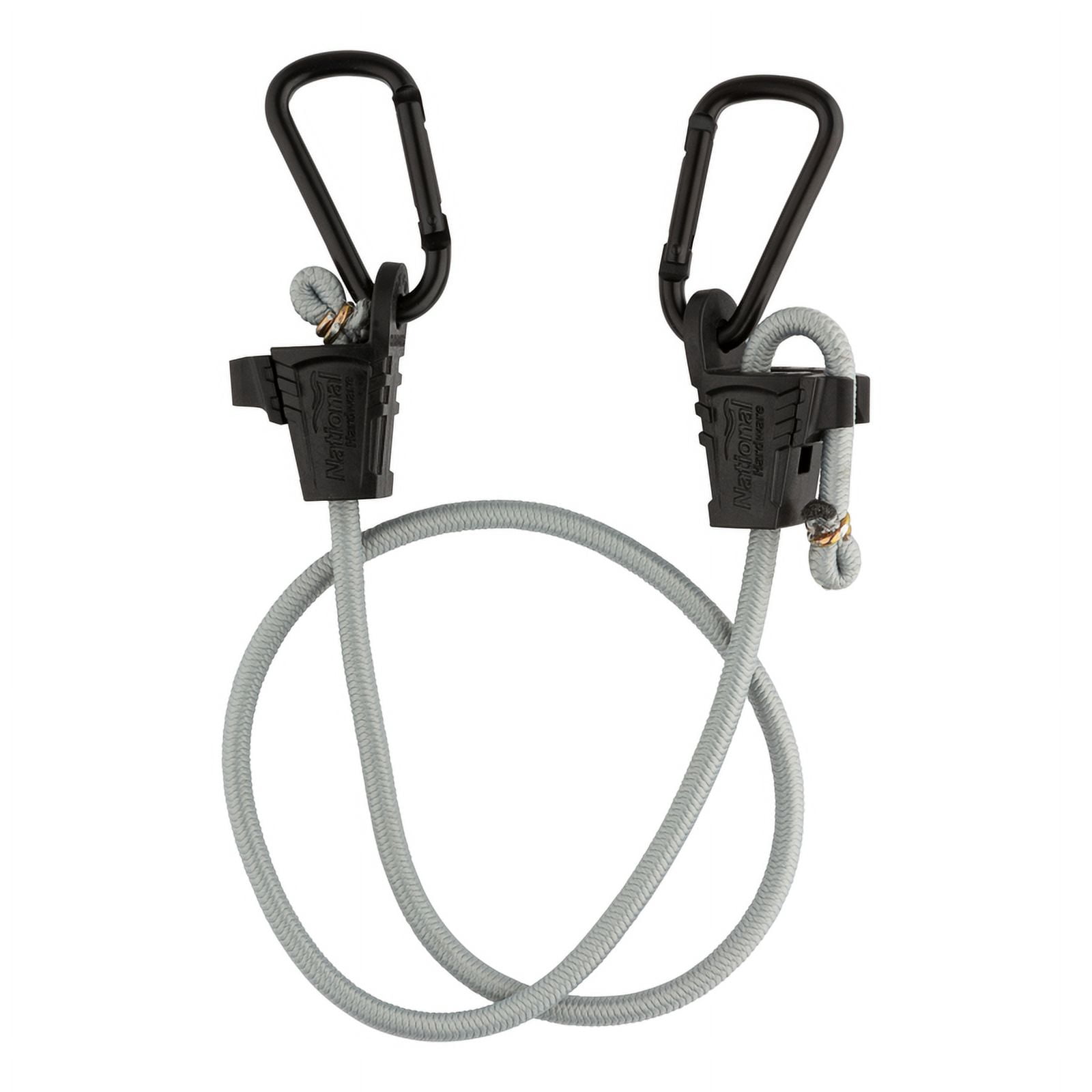 National Hardware 8056942 9-60 in. Adjustable Bungee Cord, Gray - Pack of 2
