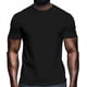 thumbnail image 2 of Camisetas casuales de manga corta de color liso para hombre, camisetas gráficas, 2 of 8