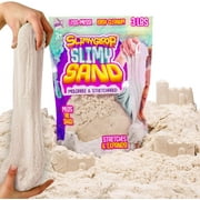 SLIMYGLOOP Slimy Sand, 3 Lbs of Stretchable, Expandable, Moldable Cloud Slime, Non Stick, Slimy Play in A Resealable Bag, Great for Sensory Bins, Sensory Toys for Less-Mess Fun, Ages 3, 4, 5, 6, 7