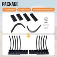 thumbnail image 6 of Jocisland Tow Behind Landscape Rake Extension Kit, 2 Pack Width Expander with Heavy Duty Steel Tines, Increases Working Width for Tractor Rakes，ATV, 6 of 8