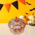 thumbnail image 4 of Musbetu LED Glass Pumpkin Lantern with Smart Timer 10 Warm LEDs Battery-Powered Automated Pumpkin Light Halloween Decoration, 4 of 7