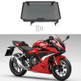 thumbnail image 5 of 2X for CBR500R 500R 2021 2022 Radiator Guard Grille Cover Radiator Protection Cover Motorcycle Accessories,2 x Radiator Guard Grille Cover 2 set x Mounting Accessories,Black, 5 of 5