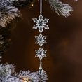 thumbnail image 4 of CSChome Christmas Snowflake Ornament Creative Snowflake Ornament: Transparent Shatterproof Acrylic Pendant (3Pcs with Lanyard, Hanging Decor), 4 of 6