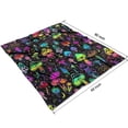 thumbnail image 4 of Colorful Mushroom Star Black Pattern Blanket,Comfortable Soft Lamb Wool Throw Blanket,All Season,Warm Lightweight Blankets for Sofa Bed Couch Living Room Chair,50"x60", 4 of 4