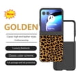 thumbnail image 2 of Case Compatible with Motorola Razr+ 2024, Luxury Leopard Design Non-Slip + Shockproof Rugged PC Frame Drop Protective Ultra Slim Phone Case Cover for Motorola Razr+ 2024, Gold, 2 of 4