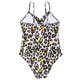 thumbnail image 5 of Traje de baño de una pieza para mujer, conjunto de bikini para mujer, bikini liso con relleno en el pecho sin aros, traje de baño de una pieza en V para mujer, 5 of 9