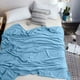 thumbnail image 4 of Manta Polar de 230 X 200 Cm, Color Azul Marino, Gris, Azul y Caqui, Gruesa, Suave y Cálida, de Franela, Duradera, Ligera y Acogedora para Cama, Sofá, Viajes, Uso Durante Todo El Año., 4 of 6
