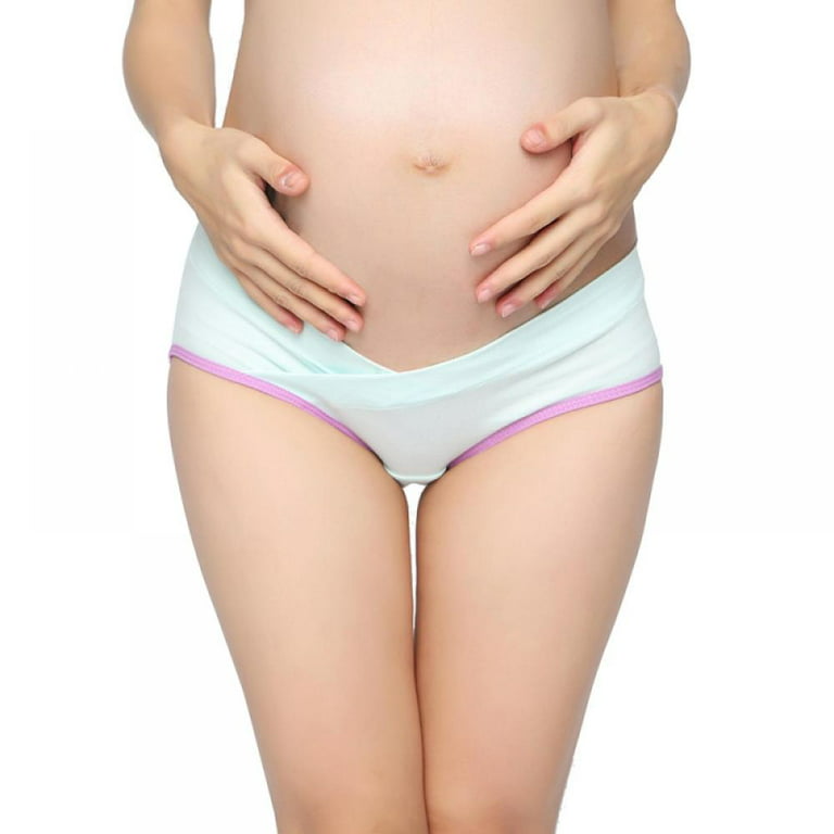 Maternity Underwear Over Bump Briefs - 3Pcs/Set Pregnancy Panties for Women  Seamless Low Waist Postpartum Mother Soft Comfort Panties(3-Packs)