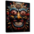 thumbnail image 2 of Designart "Ancient Mythic Tales in Blue Mexican Art" People Framed Wall Art - Global Blue Mexican Art Bedroom Framed Canvas Wall Art, 2 of 6