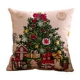 thumbnail image 3 of Xuniizn Christmas Pillow Covers 18x18 inch Xmas Decorations Soft Plush Faux Fur Wool Christmas Throw Pillow Cases Winter Holiday Decor for Sofa Living Room, 3 of 7