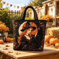 thumbnail image 2 of Fashion Halloween-ThemedQuilted Tote Bag, Large Capacity Lightweight Shoulder Handbag for Commute Travel Outdoor Daily Use, 2 of 3