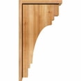 thumbnail image 3 of 8"W x 14"D x 26"H Pescadero Rough Sawn Corbel w/Backplate, Western Red Cedar, 3 of 9