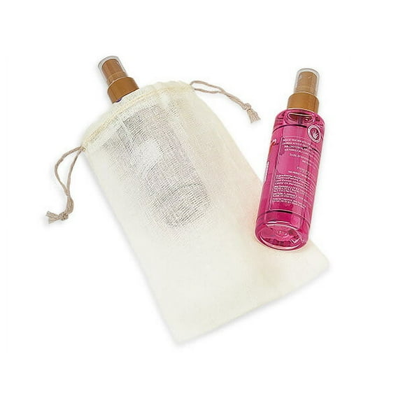 Pack Of 12, 5 X 7" Solid Cotton Drawstring Muslin Mesh Bags