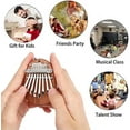 thumbnail image 4 of Mini Kalimba Thumb Piano - 8 Keys Finger Piano, Portable Marimba Hand Piano Gifts for Kids Adults Beginners White, Heart, 4 of 5