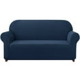 thumbnail image 1 of 2024 Solid Print Polyester Loveseat Slipcover  Chocolate, 1 of 6