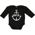 thumbnail image 3 of Inktastic 1st Birthday Anchor Nautical Boys or Girls Long Sleeve Baby Bodysuit, 3 of 5