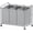 Silver, variant on Heavy-Duty 3-Bag Laundry Sorter Cart, Chrome Metal Construction
