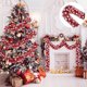 thumbnail image 5 of Barra de flores de lana roja de 1000 cm con cinta de Navidad | Decoración para fiestas navideñas | Lazos de envoltorio de regalo | Árbol de Navidad, Corona, Guirnalda y Decoración para Eventos |, 5 of 6