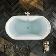 thumbnail image 5 of Eviva Emely Acrylic Tub 60″ Free Standing High-end Bathtub EVTB1014-71WH, 5 of 5