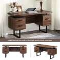thumbnail image 3 of Harper & Bright Designs Computer Desk with Storage Drawers Writing Study Table with Hanging Letter-size Files, 59 inch, 3 of 9