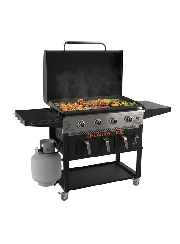 Blackstone 4-Burner 36" Propane Griddle with Air Fryer and Hood