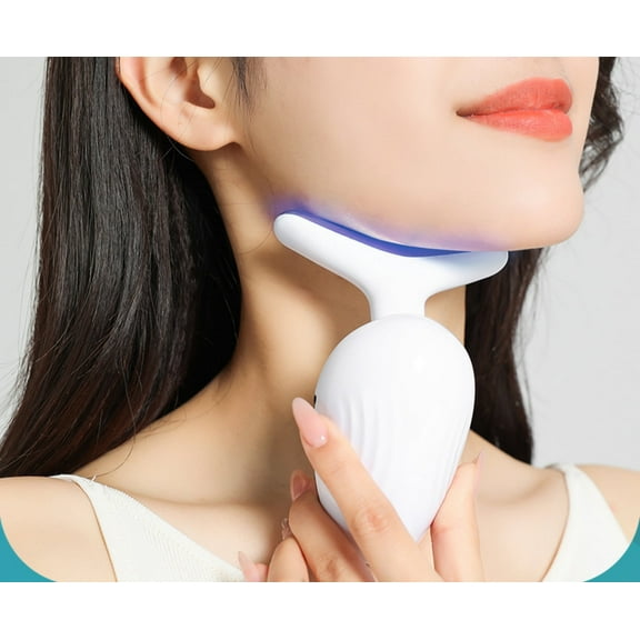 INSMART 7 Color LED Face Neck Massager for Skin Care, White